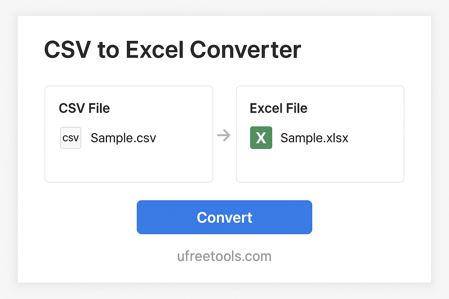 CSV转Excel转换器产品预览