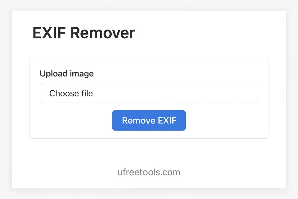 在线EXIF移除器 - 图片元数据删除工具